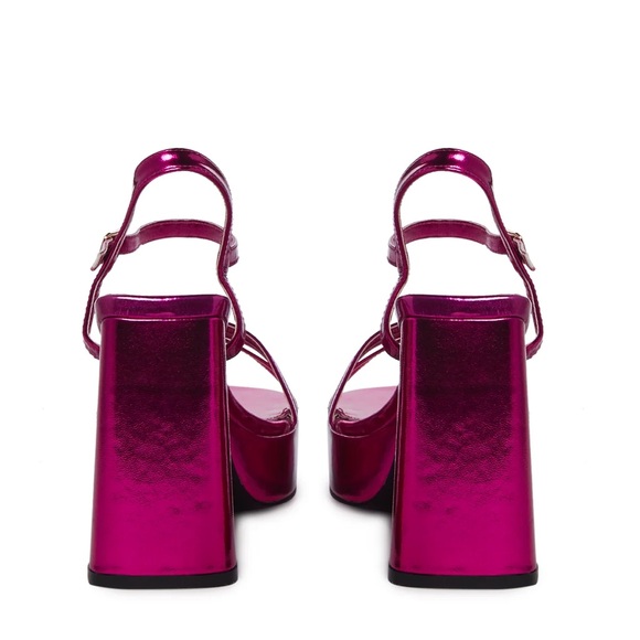 BABY IT'S YOU PLATFORM SANDALS- PINK - Picture 3 of 4